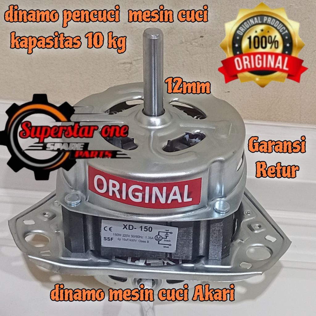 Dinamo/motor pencuci mesin cuci akari kapasitas 10kg