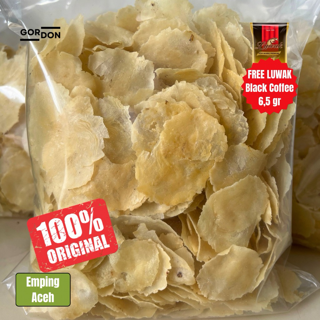 

Emping Aceh Super Tipis, Emping Aceh Melinjo Mentah, Emping 500gram, Emping Melinjo 500 gram