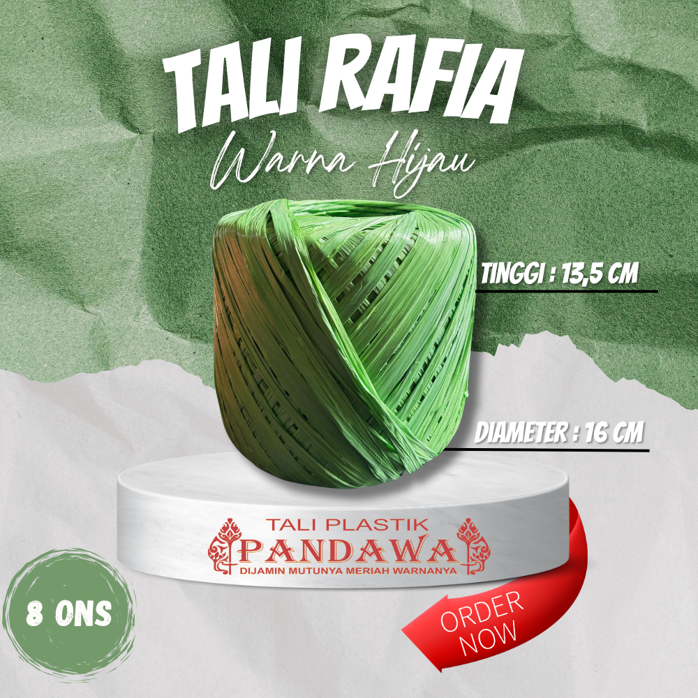 

Tali Rafia 8 Ons Warna-Warni | Tali Plastik Kuat untuk Ikat Barang & Usaha | Tali Rafia Pandawa