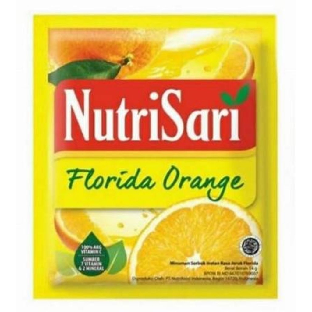 

Nutrisari Florida Orange 40S 14g 1dus isi 18x40