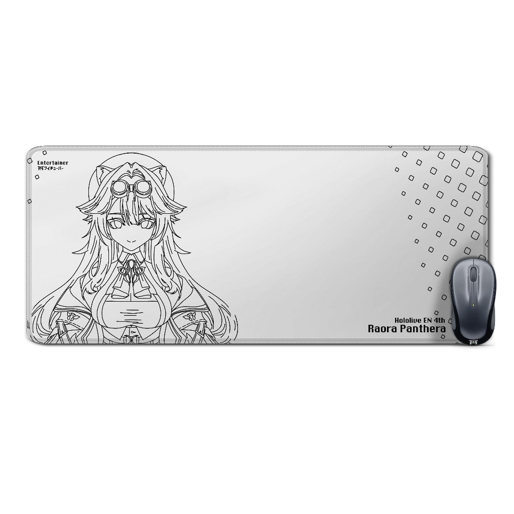 Deskmat mousepad extended anime vtuberRAORA PHANTERA LINE-HOLOLIVE ENmaterial Rubber