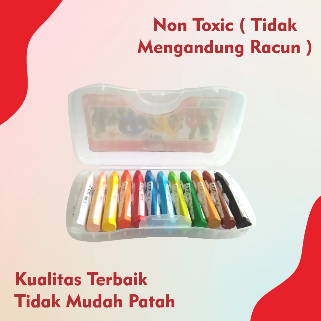 

TITI CRAYON WARNA P-125/CRAYON WARNA/CRAYON TITI ISI 12 WARNA / OIL PASTELS TITI ISI 12 WARN
