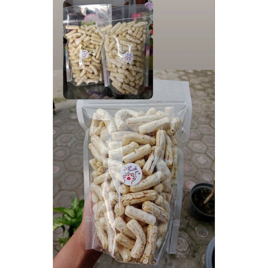 

[LADEROSA] KERUPUK TONGKOL CABE IJO ±100GR POUCH BESAR