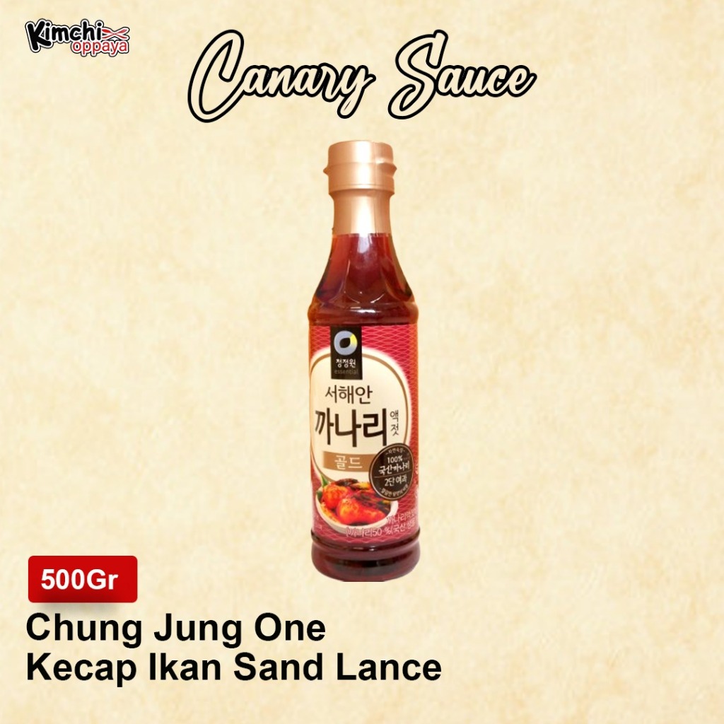 

Chungjungone Kecap Ikan Canary Sauce Korea 500 Gram 까나리액젓