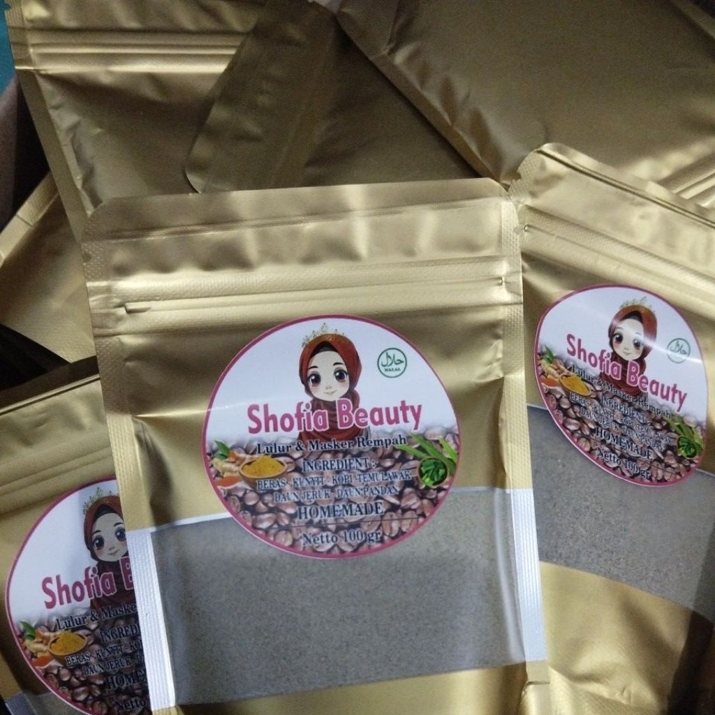 Lulur dan masker rempah homemade by shofia beauty