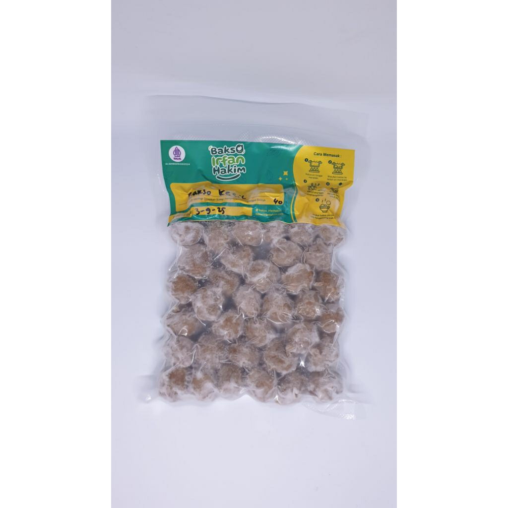 

Bakso Kecil Frozen Bakso Irfan Hakim – Isi 20 / 40 Butir – Bakso Sapi Premium Tanpa Pengawet