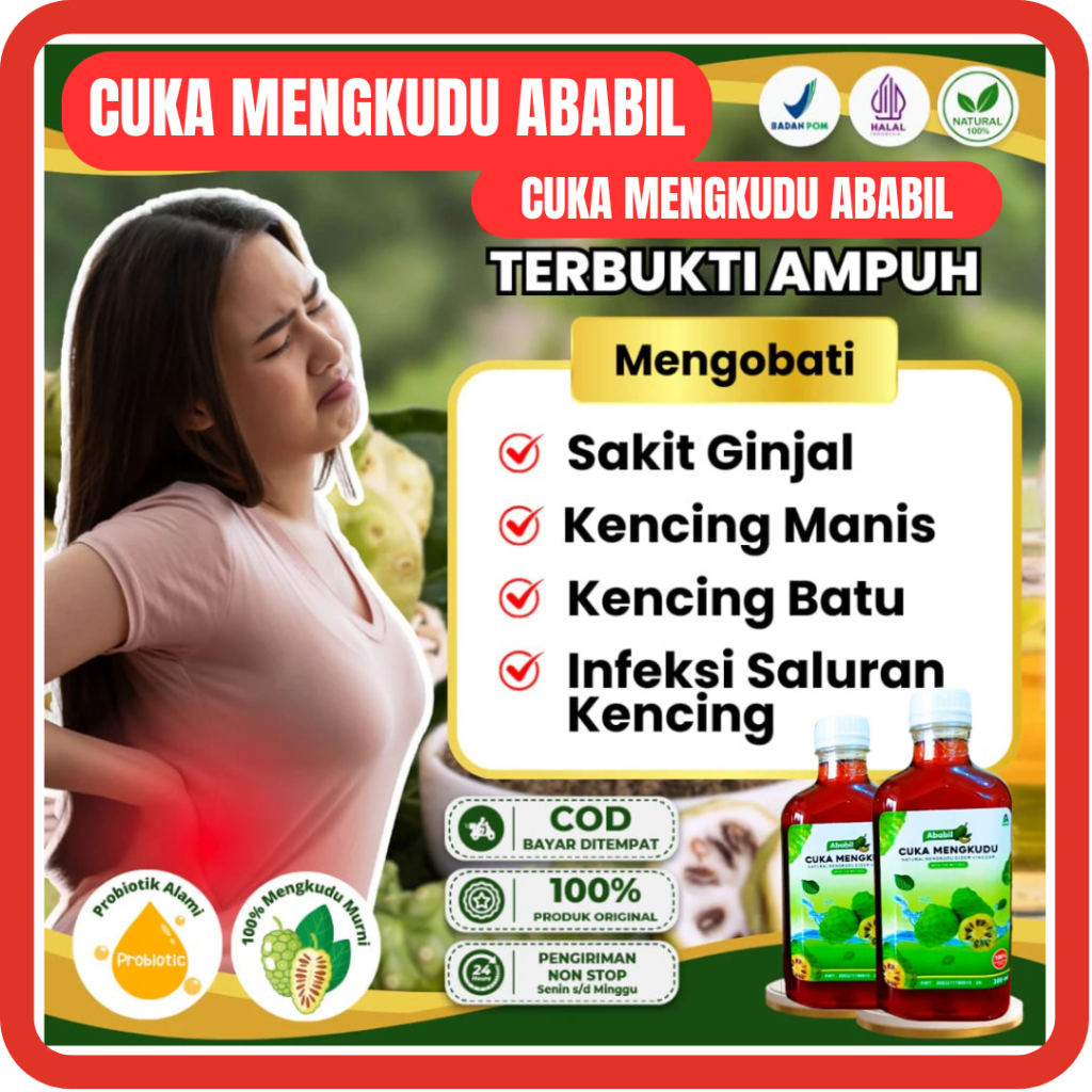 

(COD) CUKA MENGKUDU - FERMENTASI MENGKUDU MURNI 100% TANPA PENGAWET 330 ML