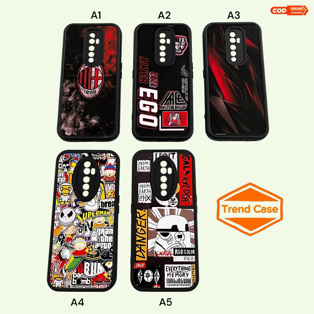 Case Hp Tipe OPPO RENO 2Z / 2F / Case Bening / Clear Case / Clear case Gambar / Case 2D gambar / Cas