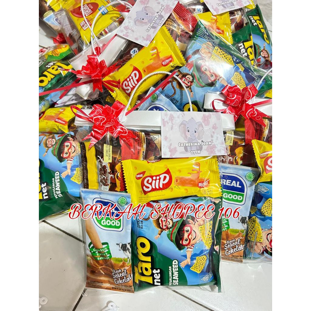 

PROMO!!!! PAKET PARCEL SNACK BINGKISAN ULTAH FREE CARD