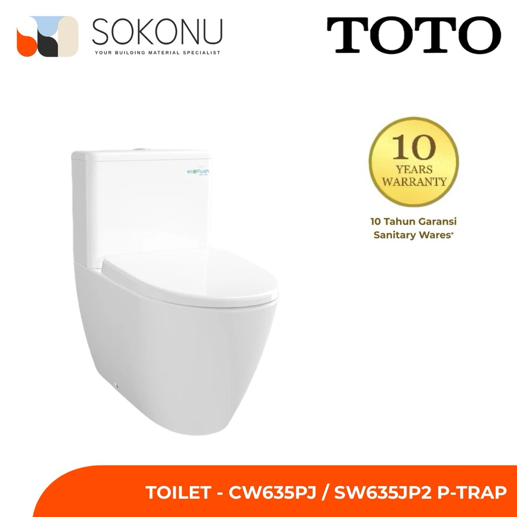TOTO Toilet - CW635PJ / SW635JP2 (P-Trap)