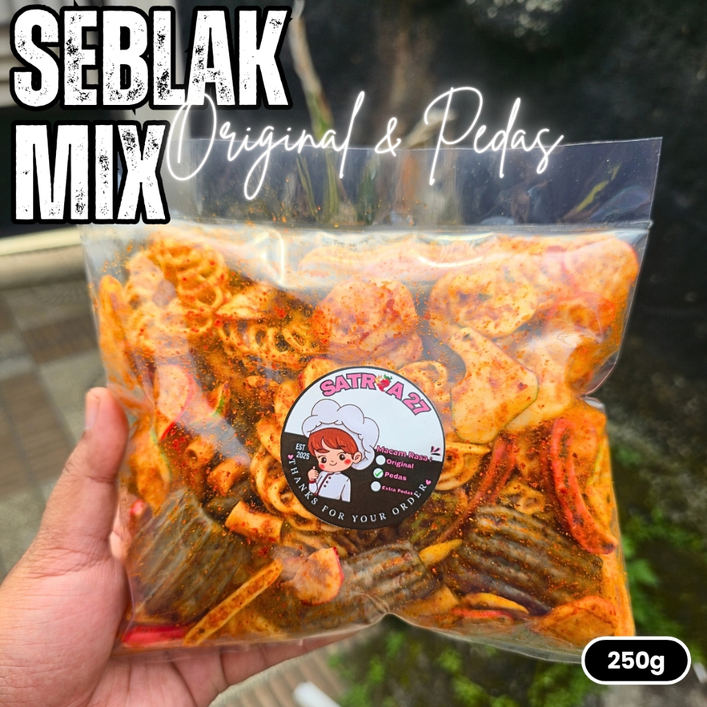 

Kerupuk Seblak Mix Pedas Mantap 250 Gram Grosir