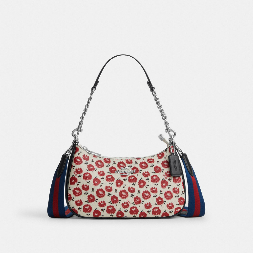 Coach Teri Shoulder Bag With Floral Print -Tas Bahu Wanita