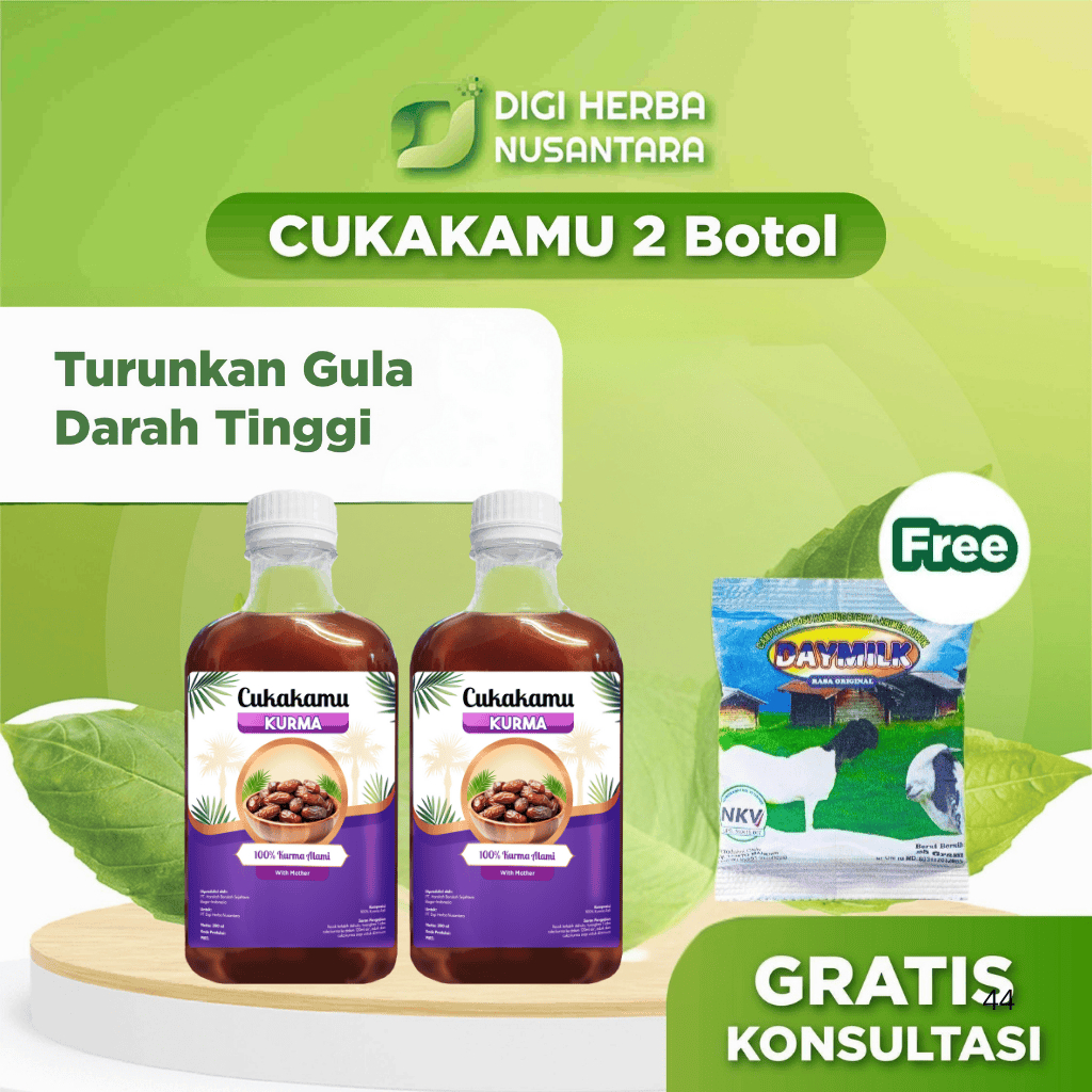 

CUKAKAMU Kurma 2 Botol - Atasi Diabetes Kontrol Gula Darah Koleterol Tanpa Efek Samping