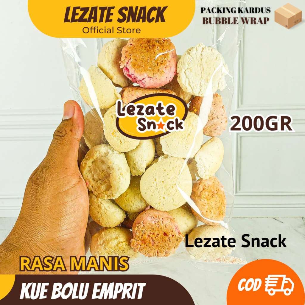 

Kue Bolu Emprit Jadul 200GR Khas Jogja Murah Enak Renyah Kiloan / Roti Bolu Kering Jadul Rasa Kelapa Mini Kue Panggang Kampung / Kue Cubit Kiloan Lezate Snack SEDAP SNACK