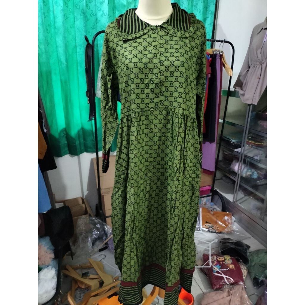 gamis Rayon Tanggung Ld 100