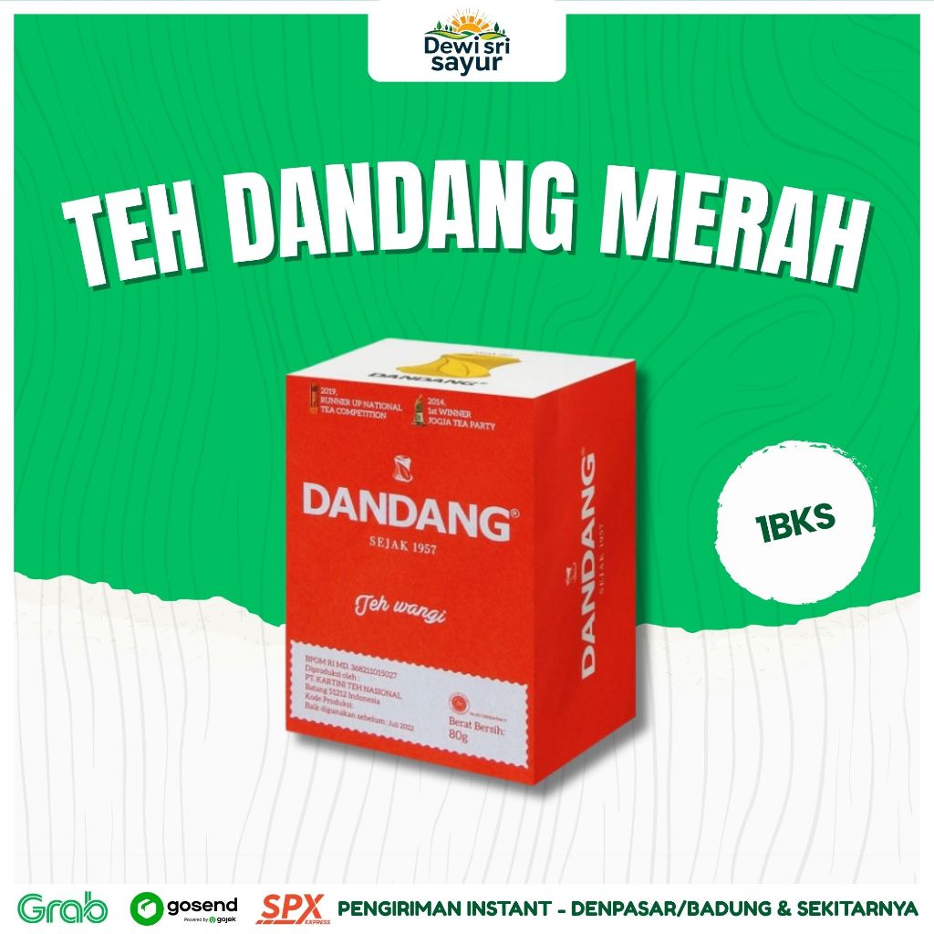 

Teh Dandang Merah 1 Bks – Dewi Sri Sayur