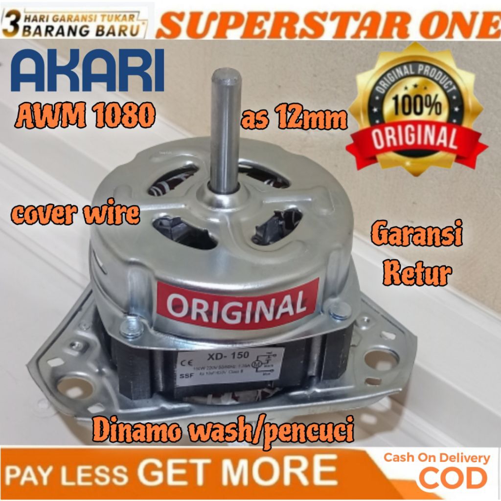 Dinamo/motor wash/pencuci mesin cuci akari awm1080/awm-1080/awm 1080