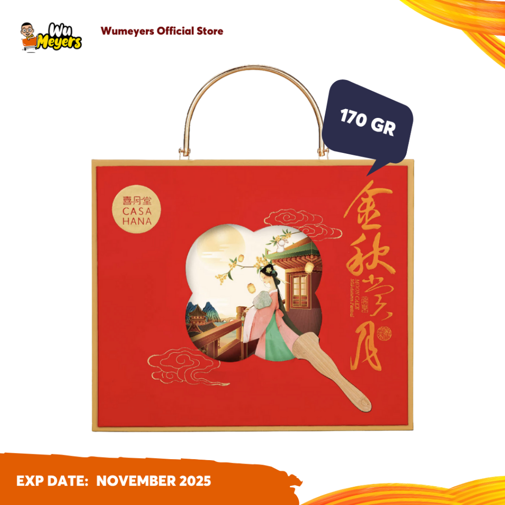 

CASAHANA Love Moon Jubilee Red Mooncake 4x170gr – Hampers Kue Bulan Premium