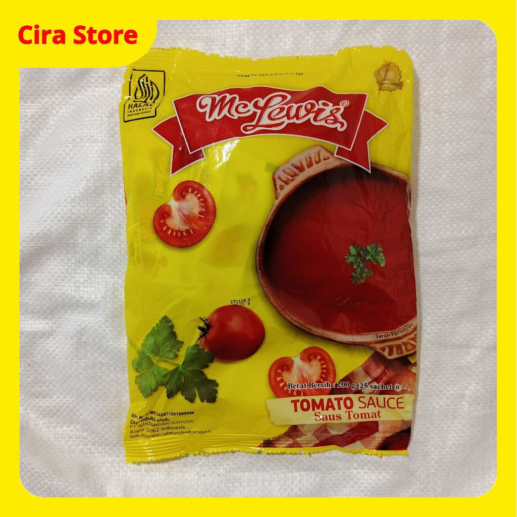 

Mc Lewis Saos Tomat Saset 1 pack (Tomato Sauce)