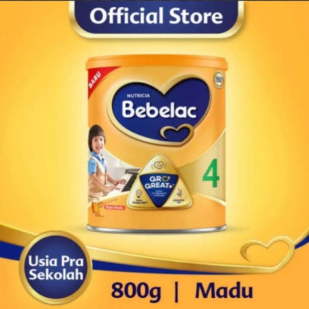 

Bebelac 4 Rasa Vanila dan Madu susu Pertumbuhan untuk anak 800g