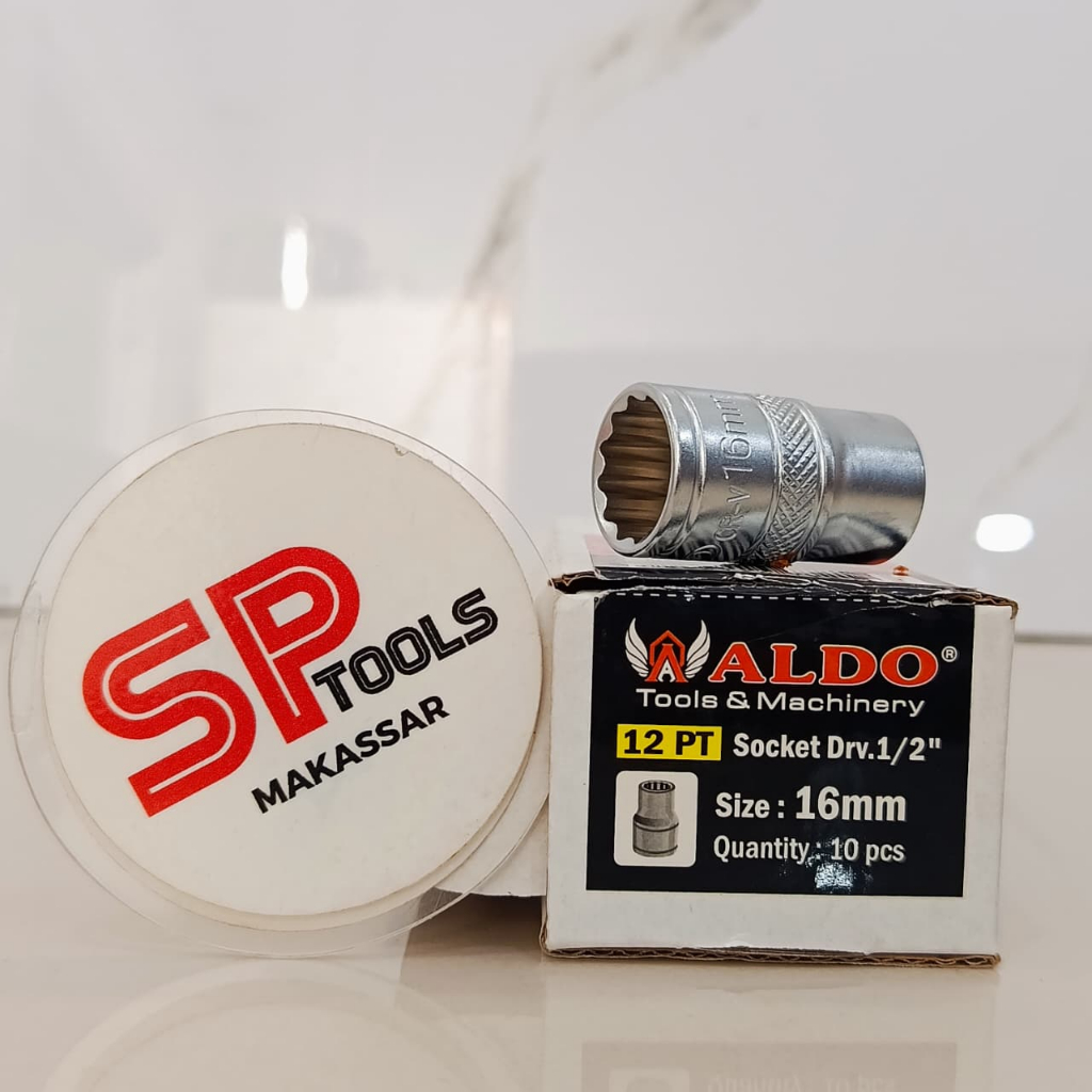 MATA SOCK / SOK / SHOCK / SHOCKET 1/2" 1/2 INCH 12PT SEGI 12 CRV ALDO 8MM / 10MM / 16MM / 17MM / 19M