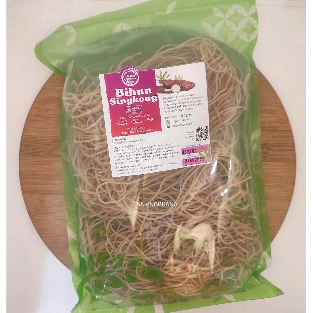 

Lingkar Organik Bihun Singkong 250 gram