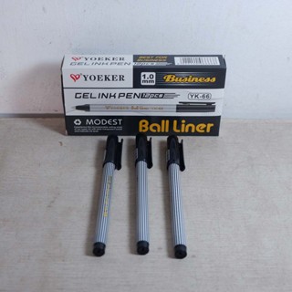 

Squiar Pulpen Yoeker Gel Ink Pen Hitam Murah 1.0mm Ball Liner