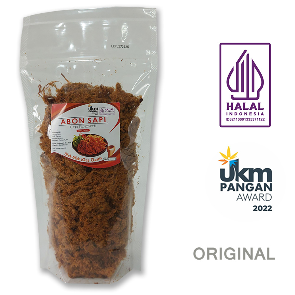 

Abon Sapi Original Gurih Premium – Rajawali Ibu Iloh 1968 – Oleh-oleh Khas Ciamis 500gr
