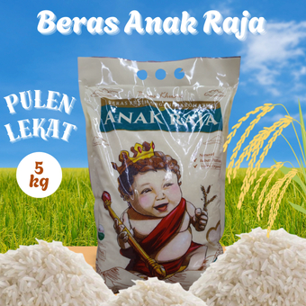

Anak raja Beras organik kemasan 5 kg - 1 pcs putih
