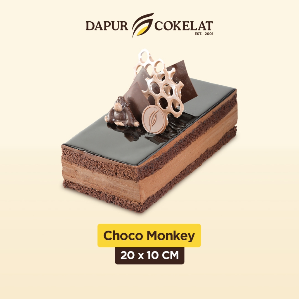 

DAPUR COKELAT - Choco Monkey Cake 20x10 | Kue Cokelat untuk Semua Moment dengan Isian Pisang yang Manis Unik