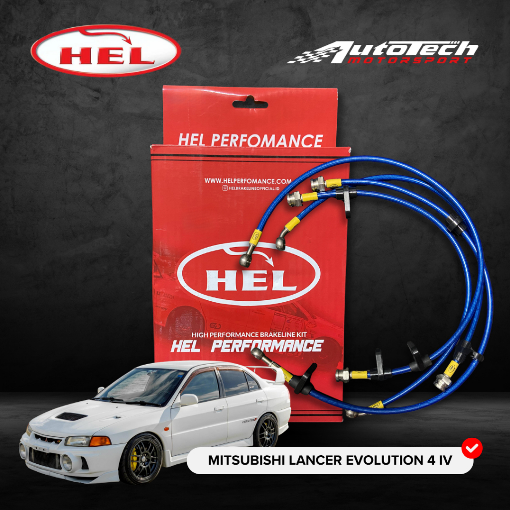 HEL PERFORMANCE BRAKE LINE SELANG REM MITSUBISHI LANCER EVOLUTION 4 IV