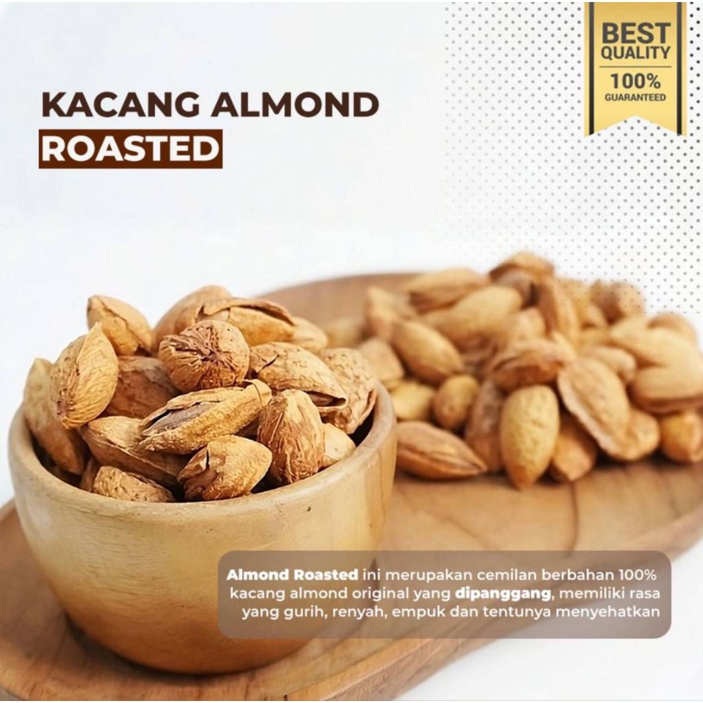 

ALMOND 1 Kg FULL DISKON / Almond panggang rasa susu / kacang almond / oleh-oleh haji dan umroh