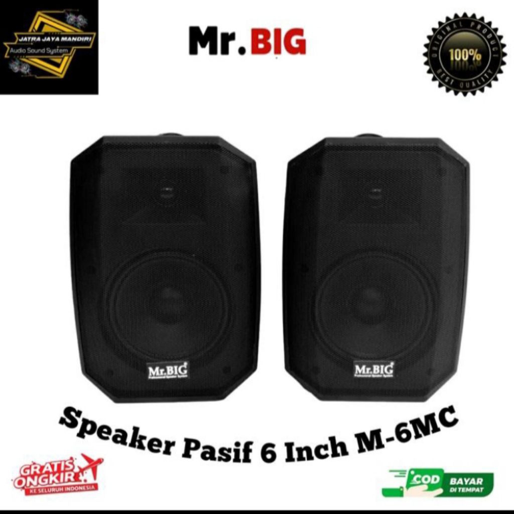 Speker Pasif 6 inch MR.BIG M-6MC Original bergaransi