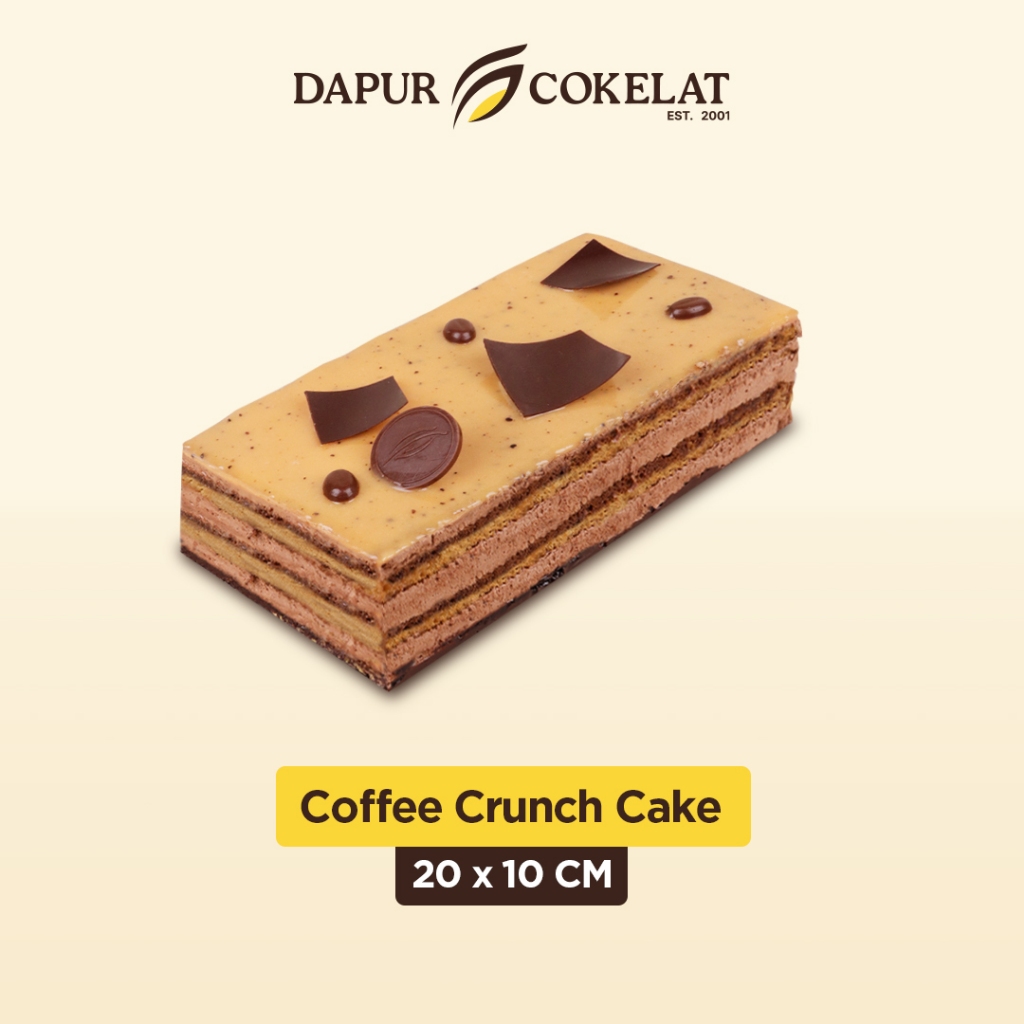 

DAPUR COKELAT - Coffee Crunch Cake 20x10 | Kue Rasa Kopi untuk Semua Moment Dipadu dengan Crunchy Crumble