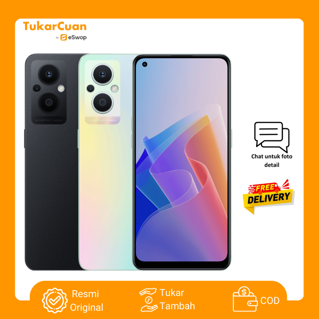 Tukarcuan NEW OPPO Reno 7Z 5G 8/128GB Resmi Original fullset Baru