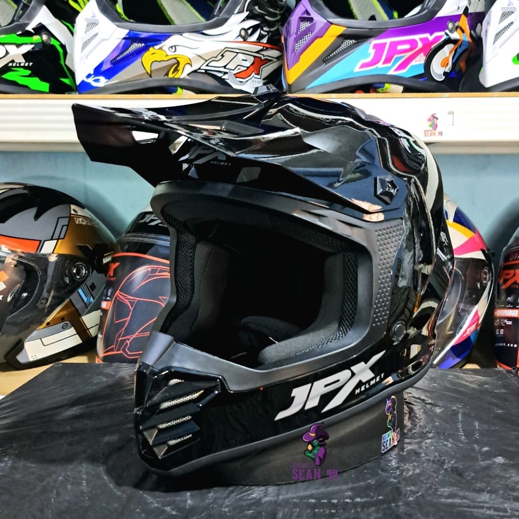HELM JPX CROSS KID FOX2 SOLIS ALL WARNA FULL FACE ORIGINAL SNI DOT