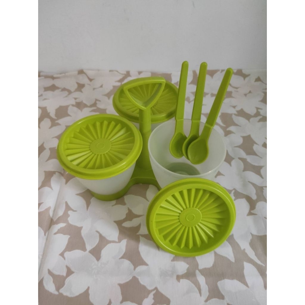 Blossom Condimate Set Tupperware BARU