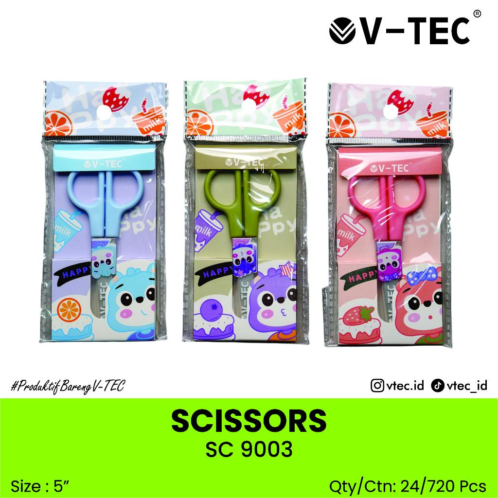 

V-TEC SC 9003 Gunting Karakter – Ukuran 5 Inch, Desain Lucu untuk Anak