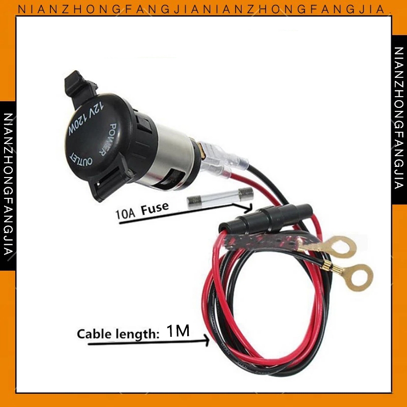 Universal Charger Mobil Cigarette Lighter Power Outlet Set Charger Mobil dan Motor Socket Full Set P