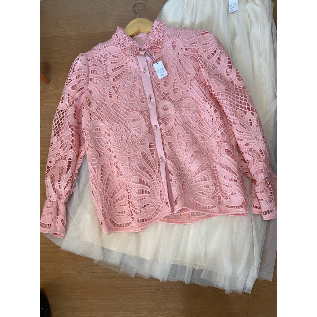 Blouse brokat wanita/atasan brokat wanita