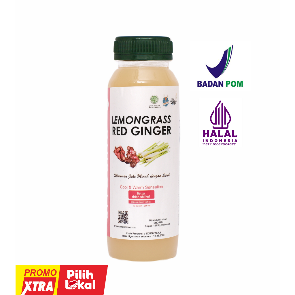 

Shojiru Minuman BOTANIKAL - Lemongrass Red Ginger Kemasan Botol Plastik 250ml