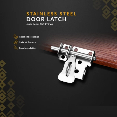 Kunci Konci Pengaman Pengunci Grendel Slot Pintu Rumah Set Rumah Gantungan Gembok Stainles