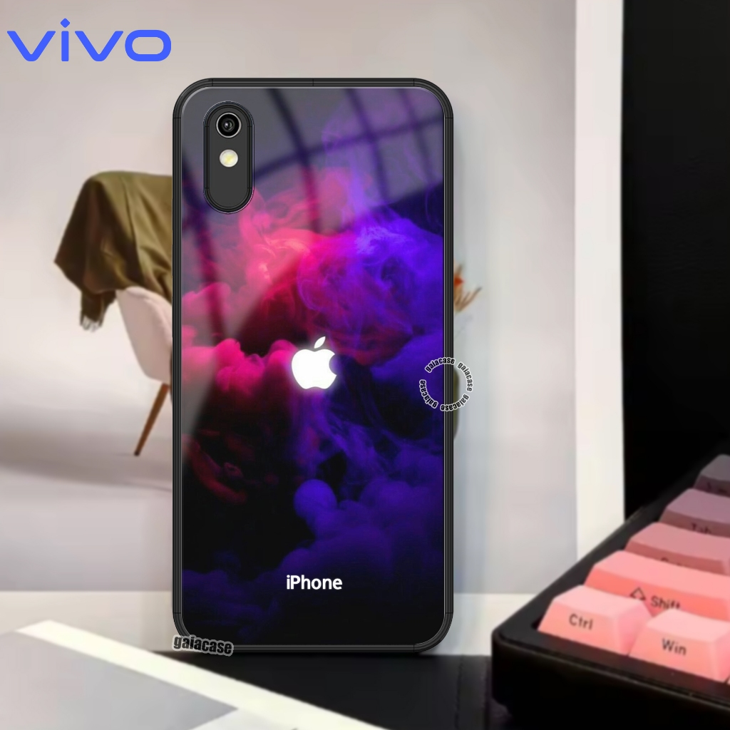 Case Vivo Y91C / Y1S Gaiacase Casing VIVO Y91C Motif LOGO IPHONE APL TERBARU Softcase Glossy Pelindu