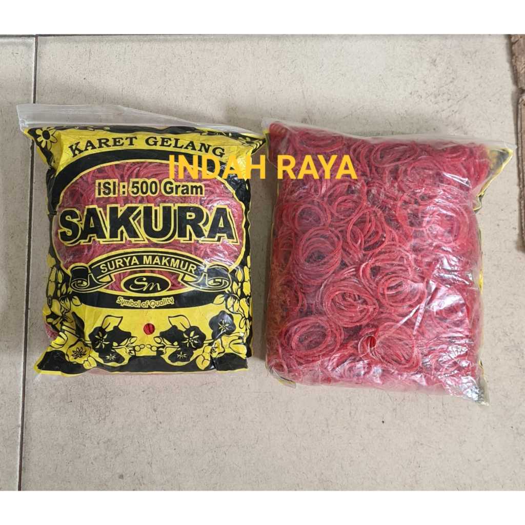 

KARET SAKURA 11mm MERAH 500G/bks