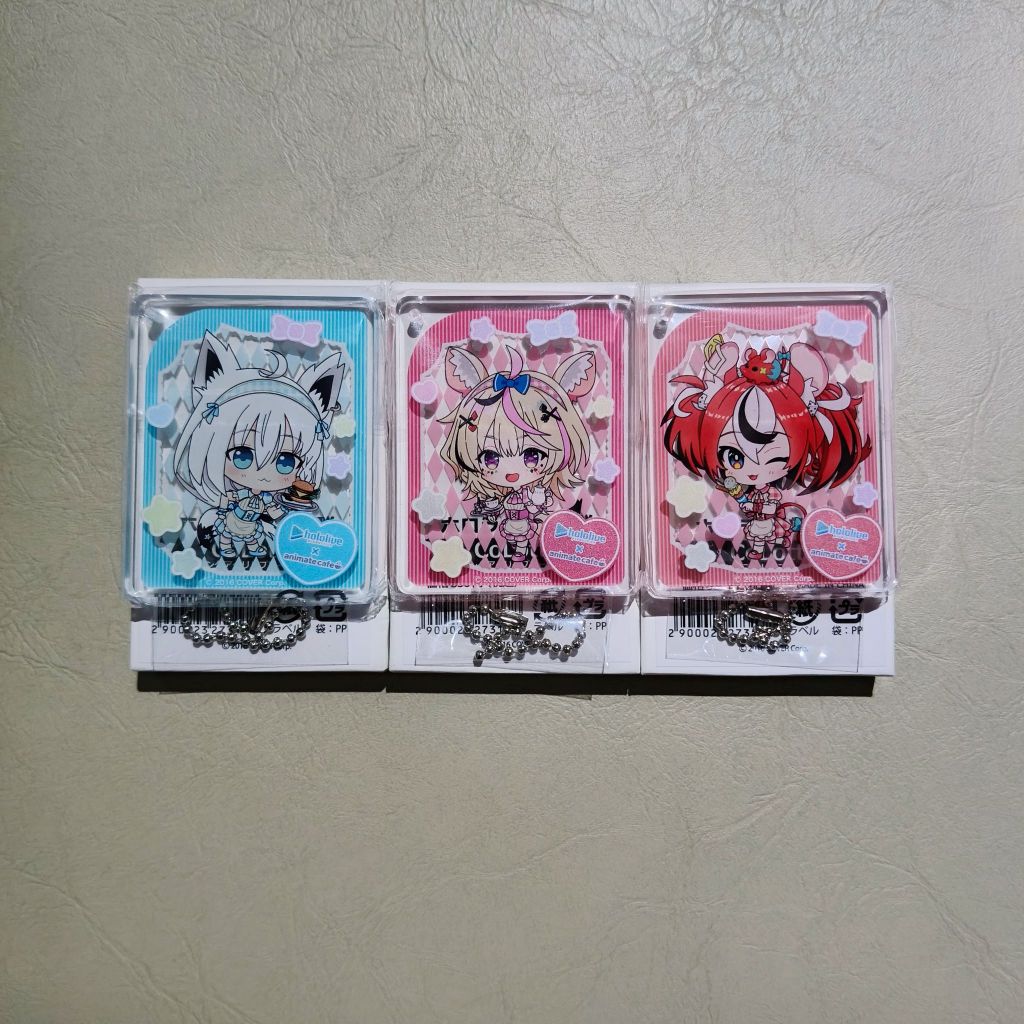 Hololive x Animate Cafe Limited Goods: Acrylic Keychain Omaru Polka, Hakos Baelz