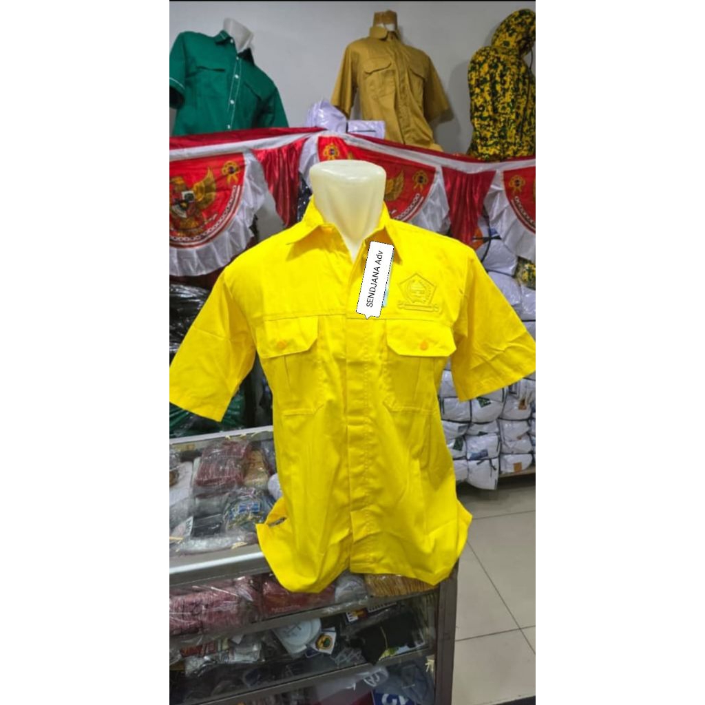 kemeja GOLKAR bordir timbul