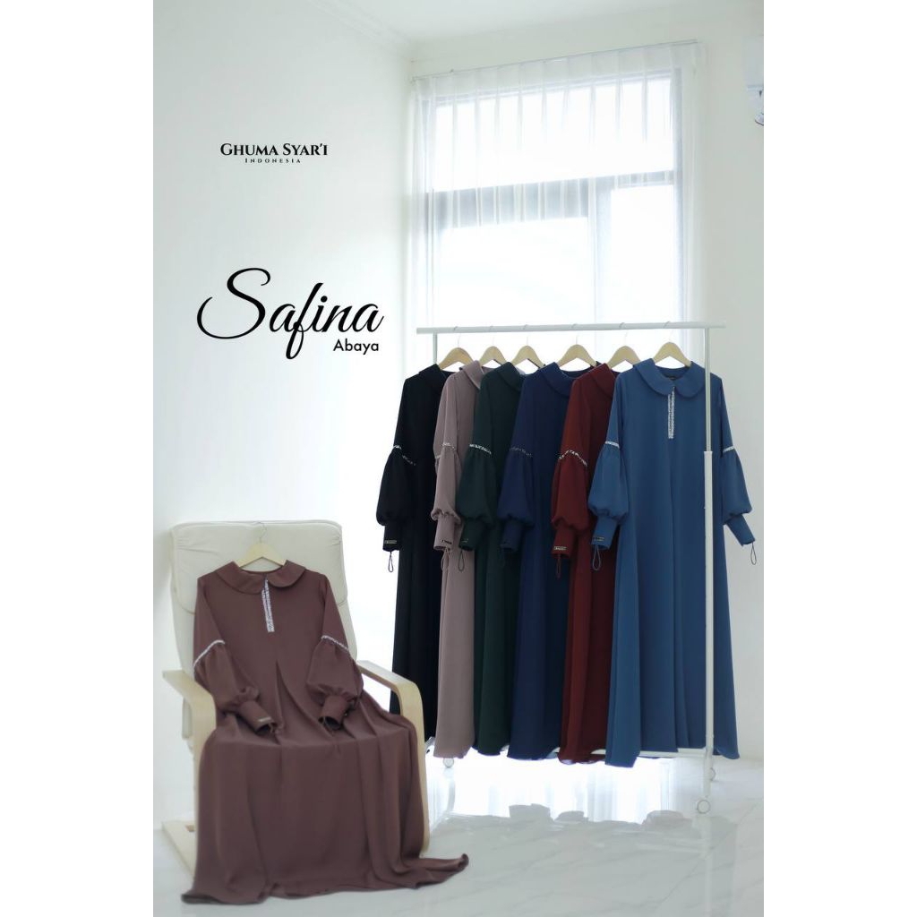 Abaya Safina Abaya Premium Luxury Kekian Muslimah By Ghuma Syar'i