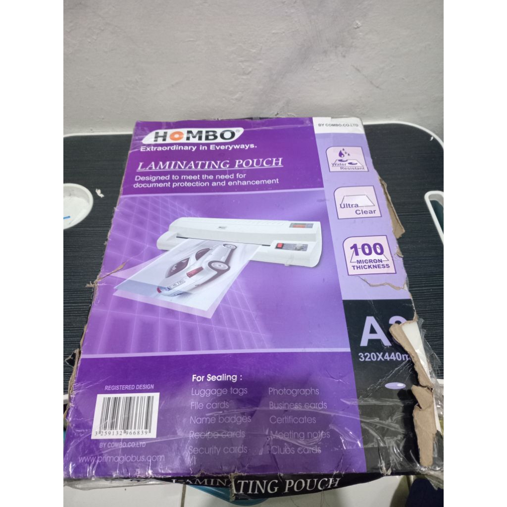 

Laminating Film Ukuran A3 Hombo