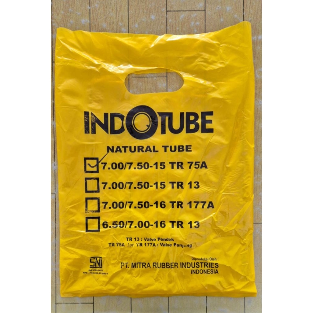 Ban dalam Indotube 700/750-15 cop panjang Truck engkel