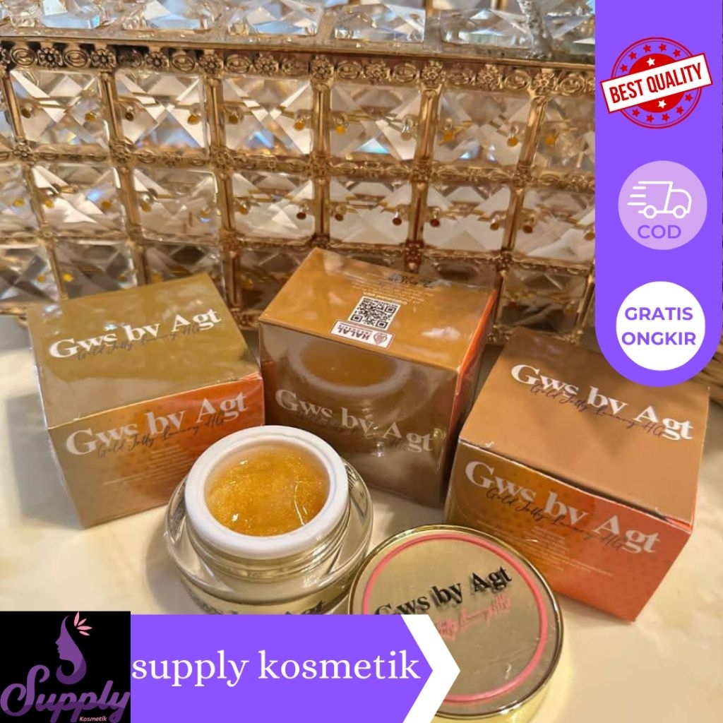 

GWS BY AGT gold jelly kemasan terbaru original grosiran